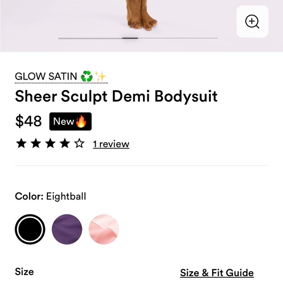 NEW Parade Sheer Sculpt Demi Bodysuit - Picture 3 of 5